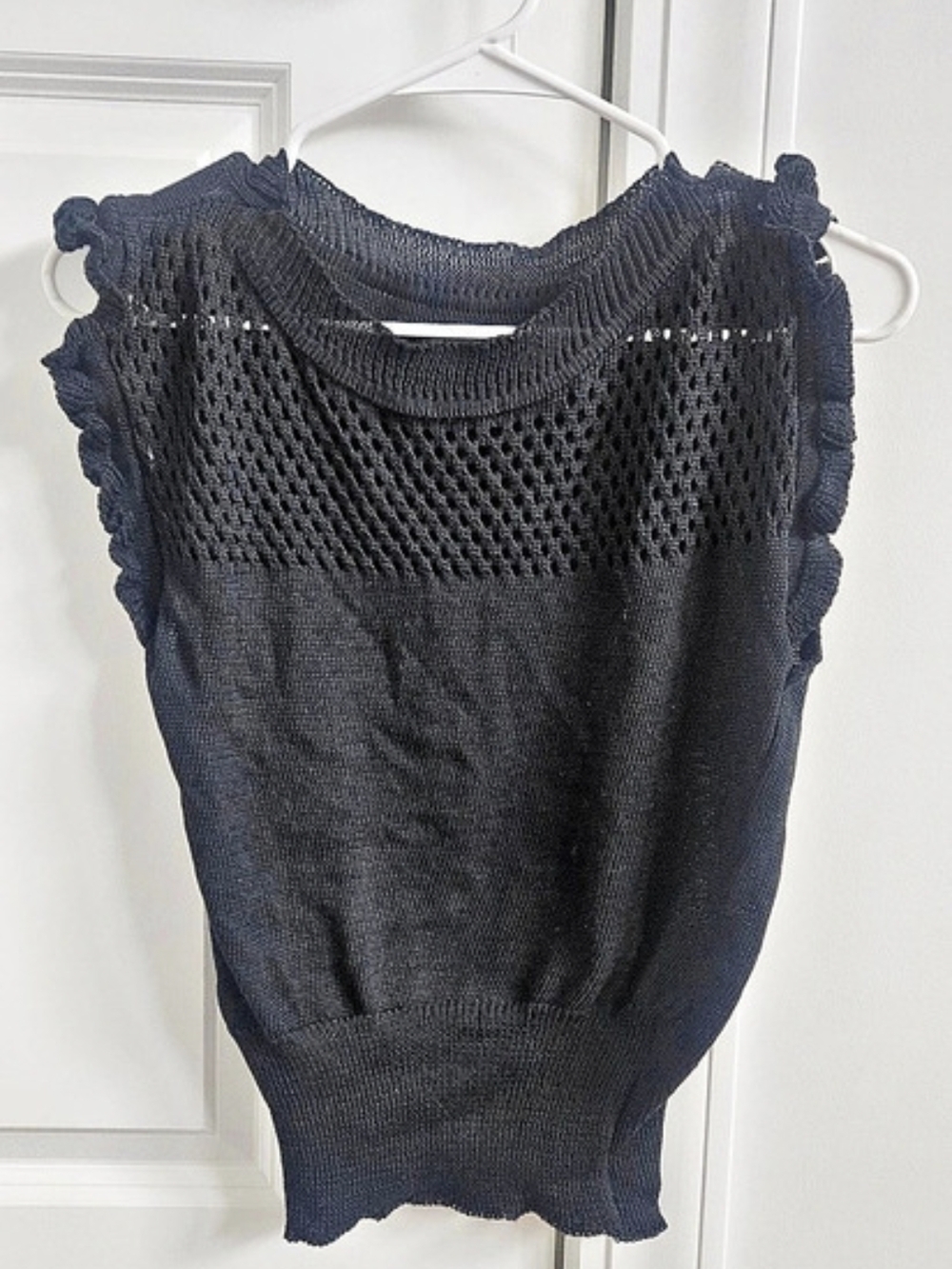 Black Knit Tank Top